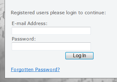 Login box