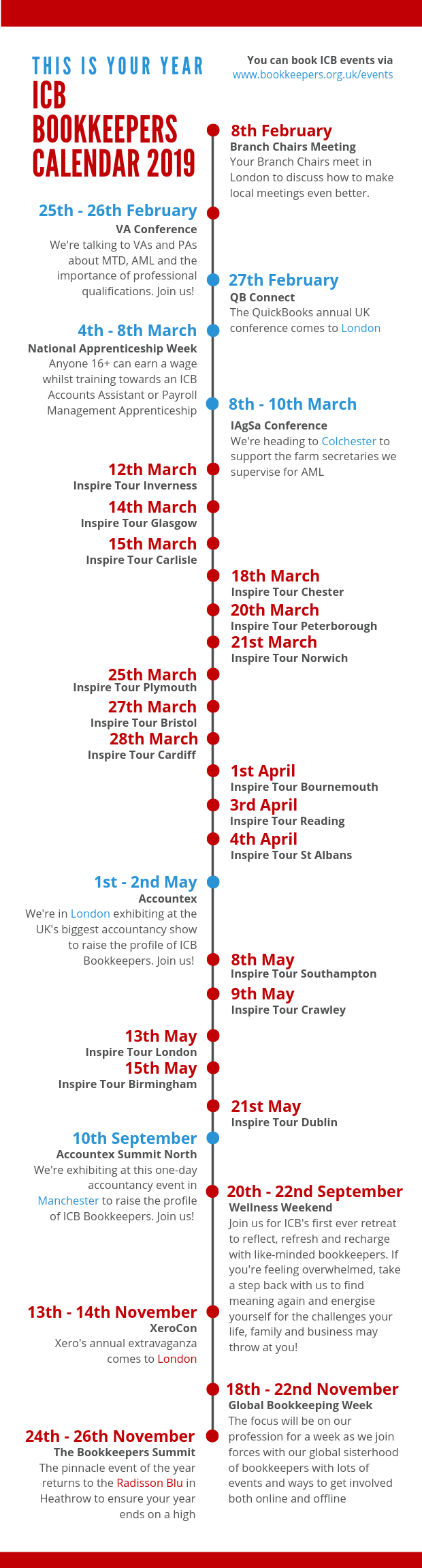 ICB events calendar